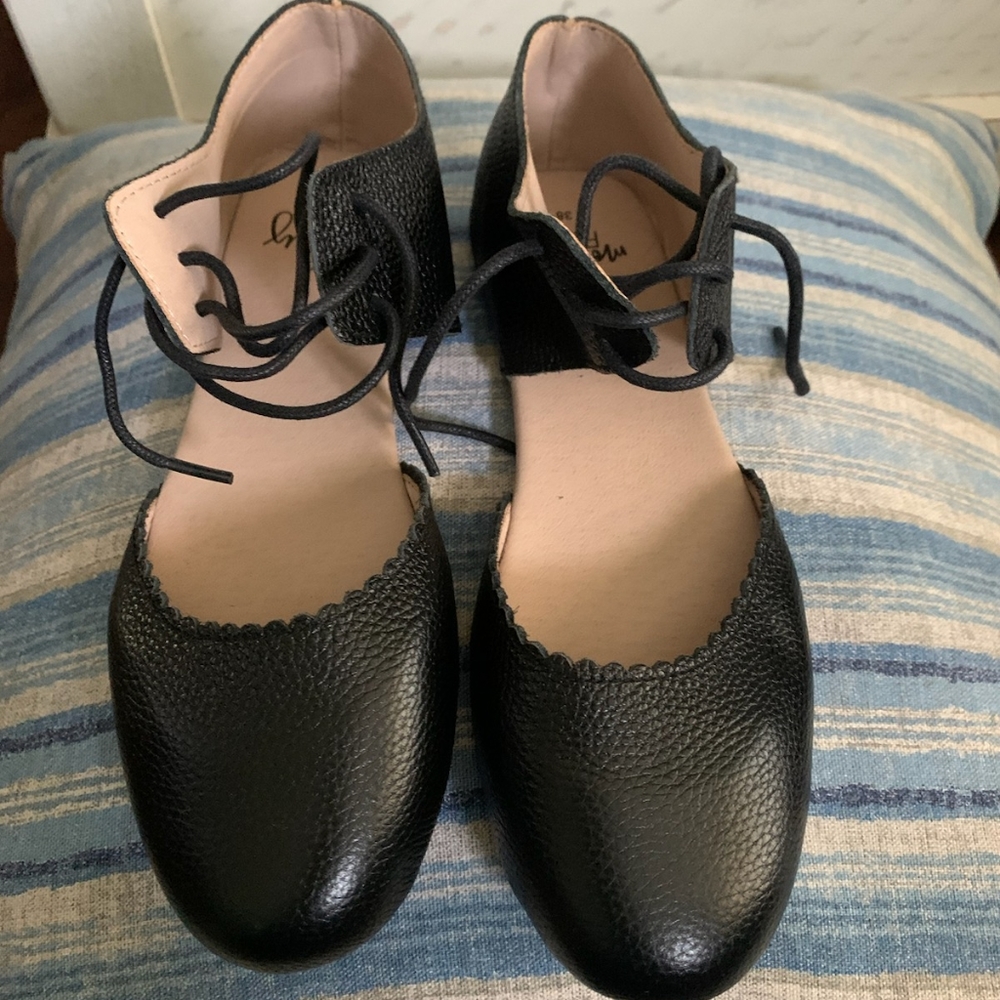 New women's leather flats